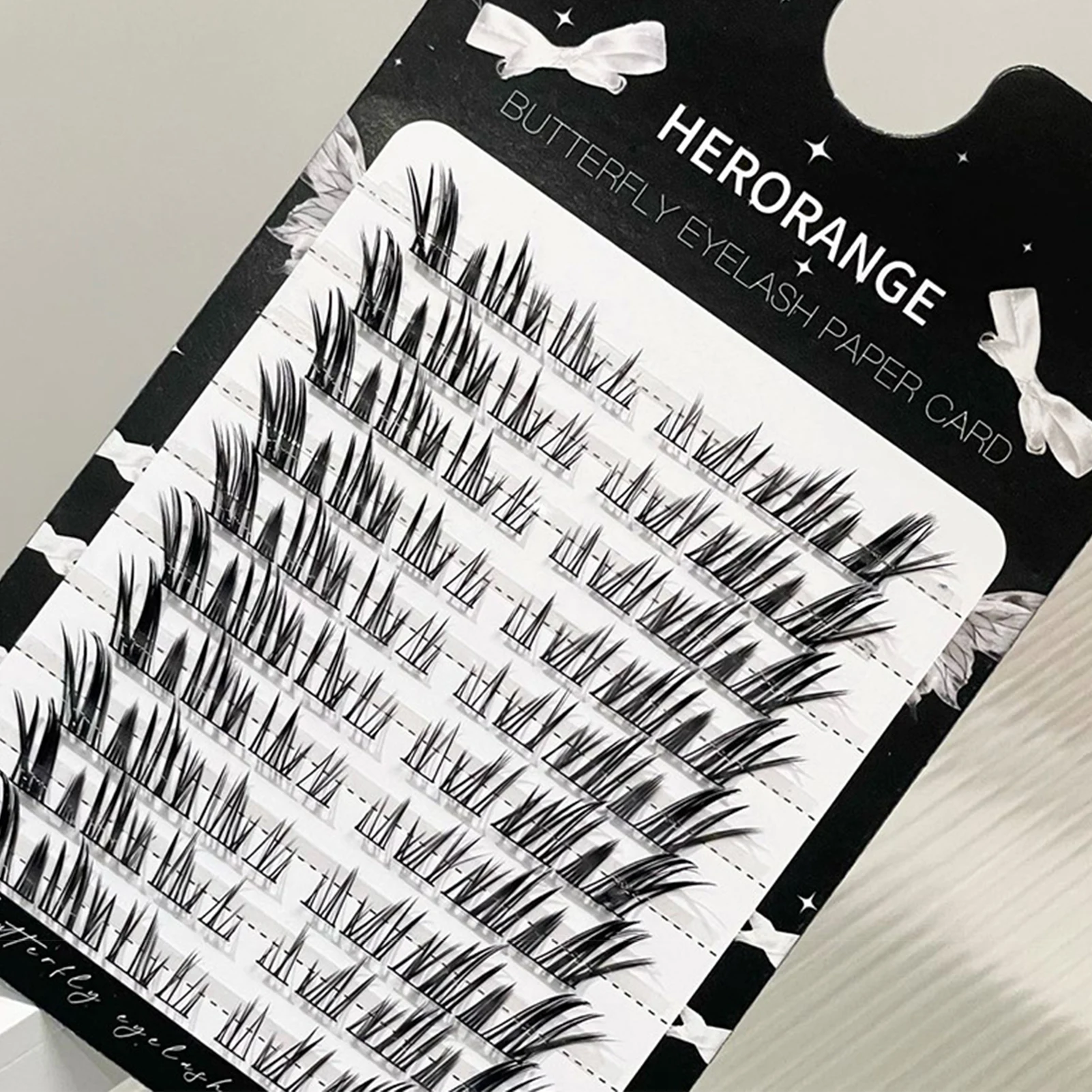 Fumetti Effetto 3D Volpi individuali Ciglia finte Spiky Wispy Eye Tail Estensione ciglia allungate Scelta per risparmiare tempo per principianti