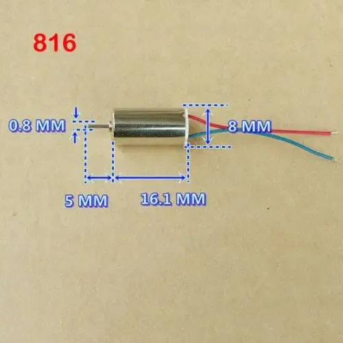 2PCS Micro 612 614 615 716 816 8520 Coreless Motor DC 3.7V 50000RPM High Speed Strong Magnetic  RC Drone Airplane Toy Model