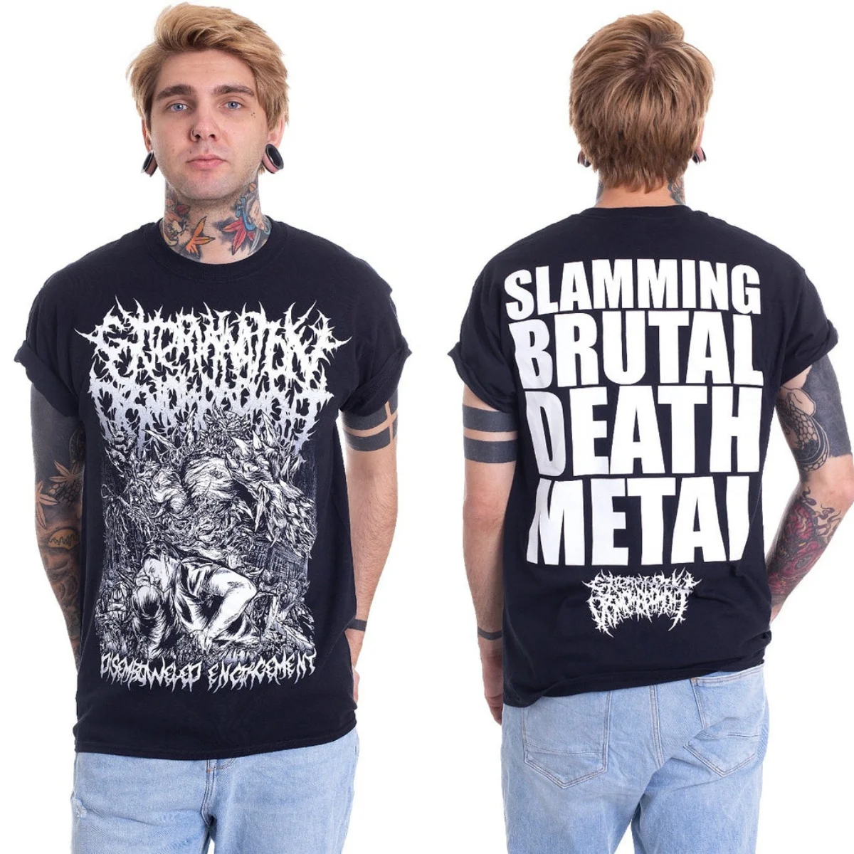 Hip Extermination Dismemberment Grafik-Baumwoll-T-Shirt, Unisex, Sommer, kurzärmelig, modisches Marken-T-Shirt, luxuriöses, lässiges Vintage-T-Shirt – Detail 2