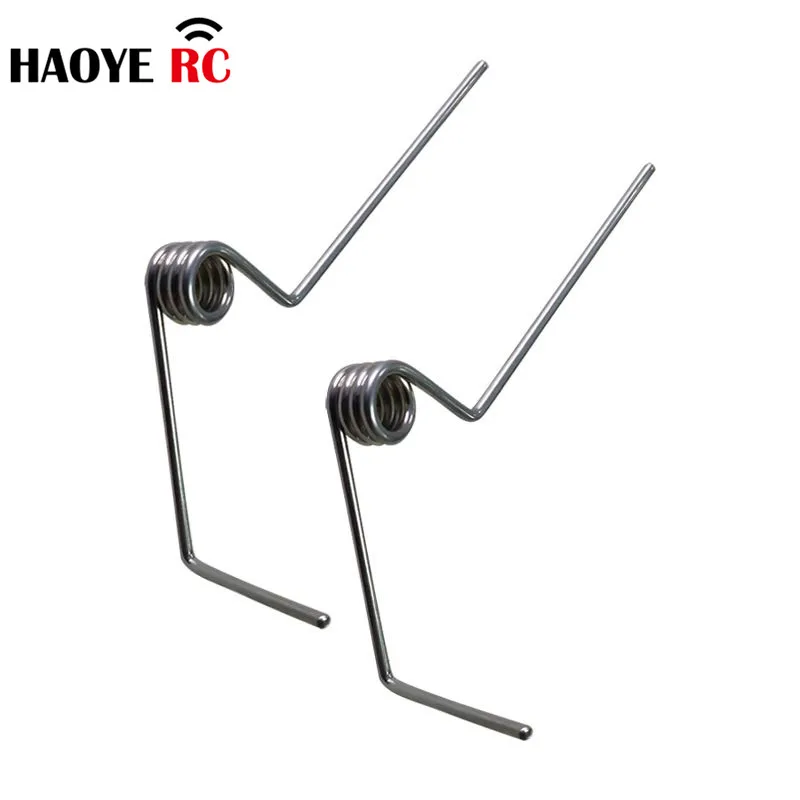 Haoye 5 pièces tige de ressorts en métal Dia 2mm train d'atterrissage support de roue arrière pour accessoire de pièces de modèle d'avion RC