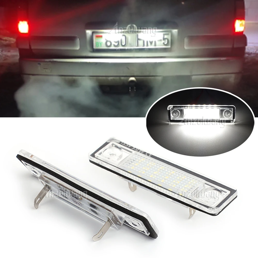LED لا خطأ Canbus لوحة ترخيص السيارة ضوء رقم السيارات مصباح تحذير لأوبل كورسا فيكترا B أسترا F G أوميغا A B Zafira A Signum