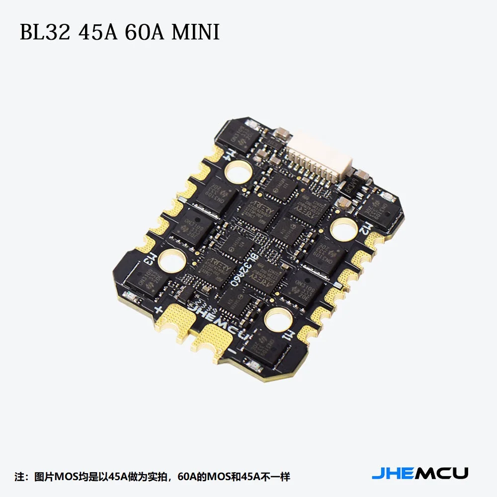 

JHEMCU F745 Мини-контроллер полета Стек ICM-42688-P F745 Контроллер полета AM32 60A 4in1 ESC 3-6S для RC FPV дронов