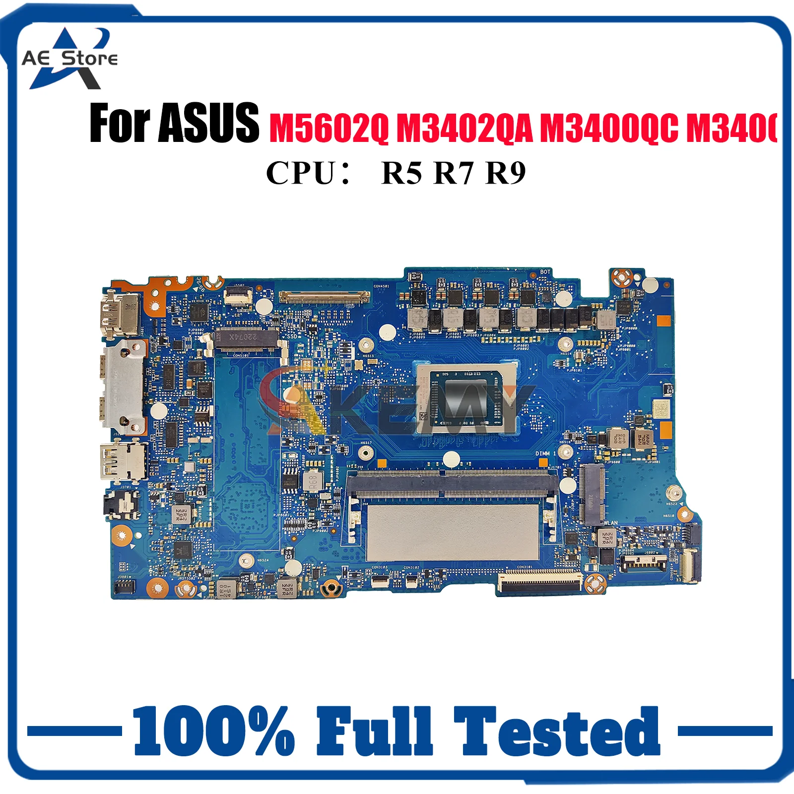 

M3402QA Laptop Motherboard For ASUS VivoBook M3402QA M5602Q M3402Q Notebook Mainboard With R5 R7 R9 CPU 100% tests OK fast ship