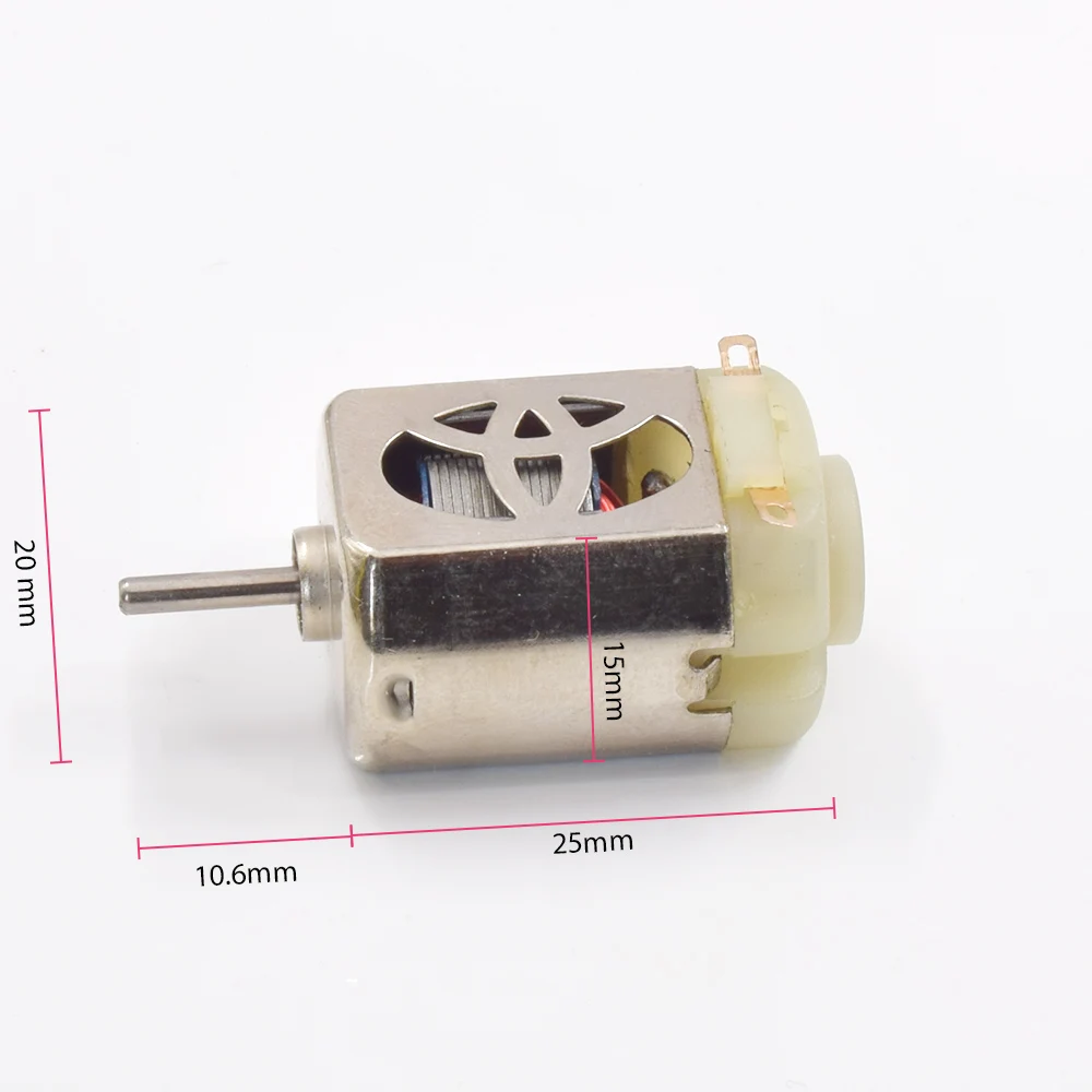 Mini FC-130 Carbon Brush Motor DC 2.4V 3V 3.2V 3.7V High Speed Mini 130 Electric Engine Cooling Hole for Toy 4WD Racing Slot Car