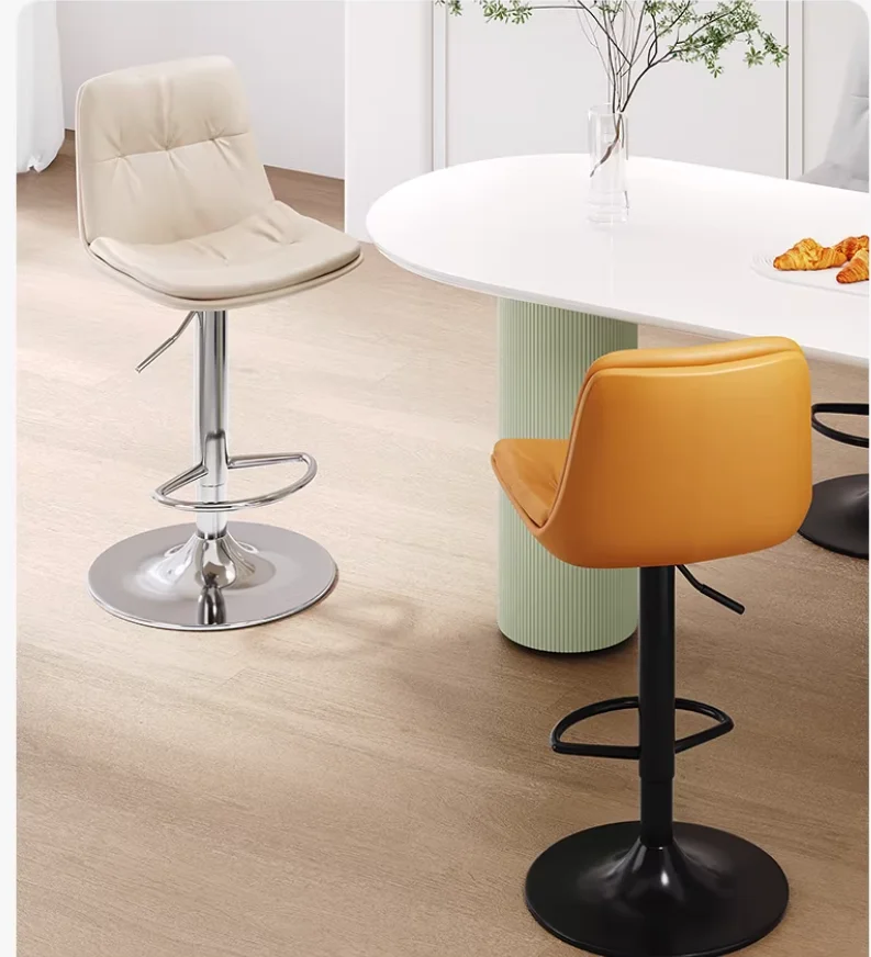 Bar chair lift simple light luxury household high stool backrest can lift bar chair cashier front desk chair