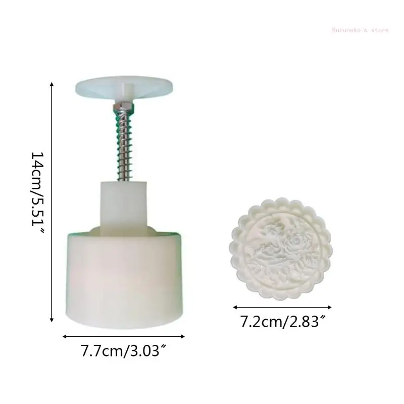 แม่พิมพ์ขนมไหว้พระจันทร์พลาสติก 125g สัตว์ดอกไม้แสตมป์เครื่องตัดคุกกี้แม่พิมพ์ DIY Baking
