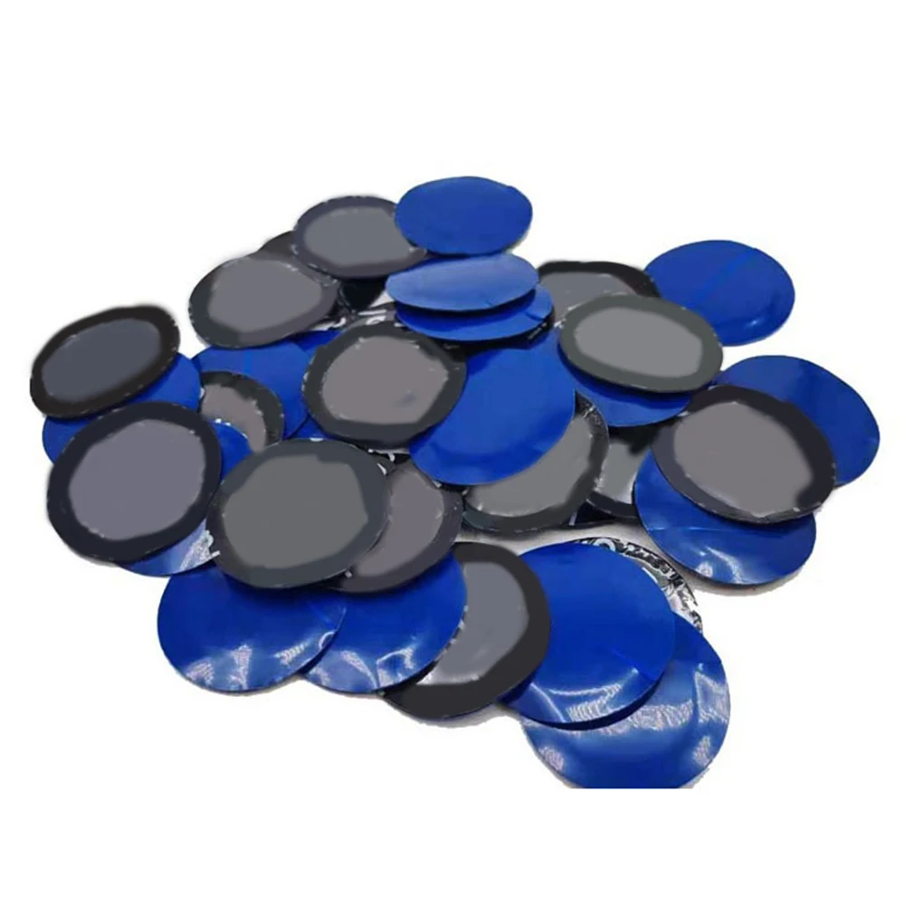 

50pcs Blue Brand New Durable High Quality Hote Sale Professional Accessories Rubber Wired Tyre Patches Durable