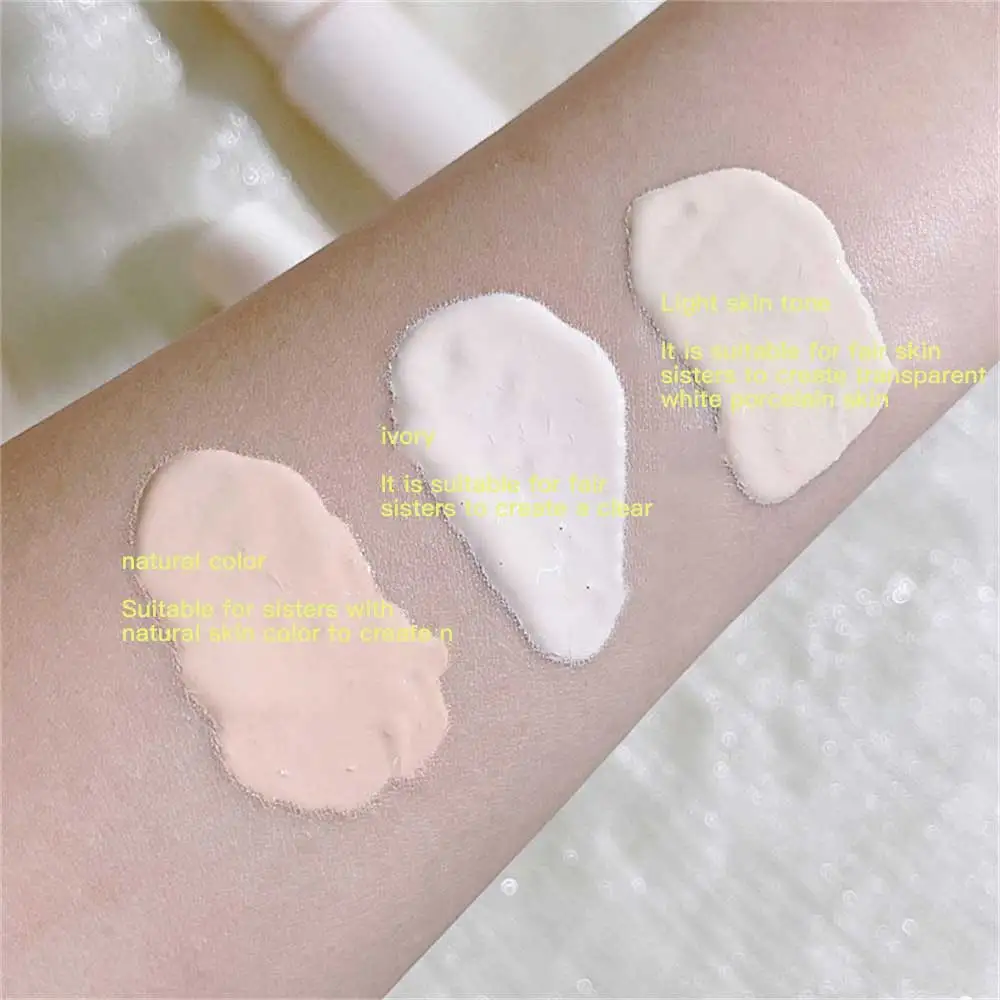 3 Colors Liquid Foundation Brighten Whitening Cream Muscle Foundation Liquid Concealer Concealer Long Lasting Face Base Liquid