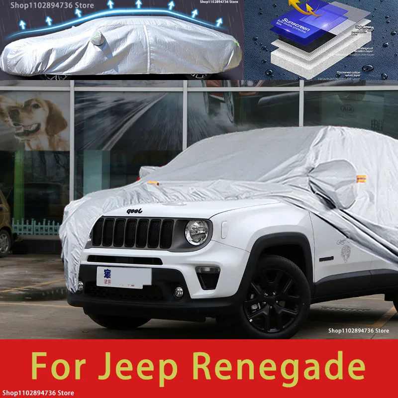 

For Jeep Renegade Outdoor Protection Full Car Covers Snow Cover Sunshade Waterproof Dustproof Exterior Car accessories