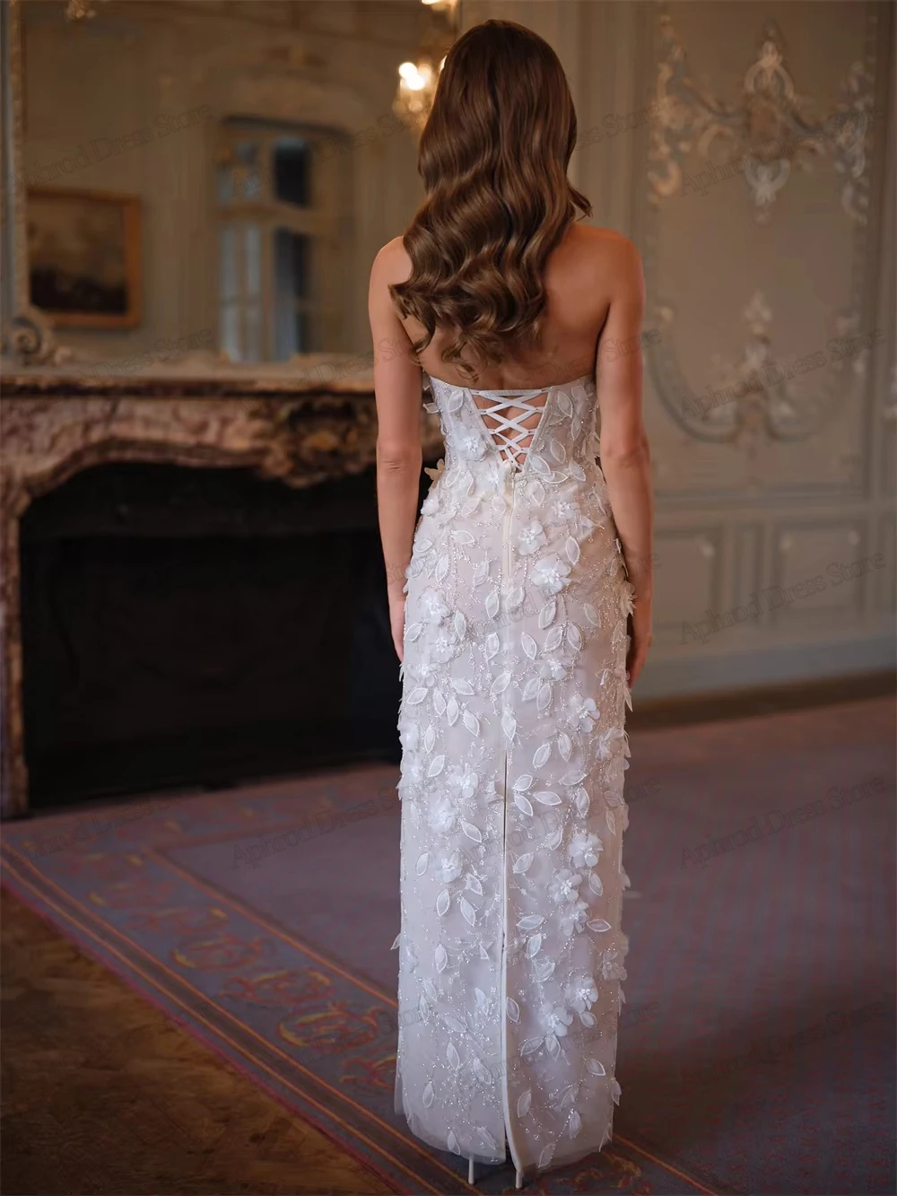 Glamorous Wedding Dresses Vintage Bridal Gowns 3D Appliques Sleeveless Backless Modern Robes Customized Vestidos De Novia 2026 image 2