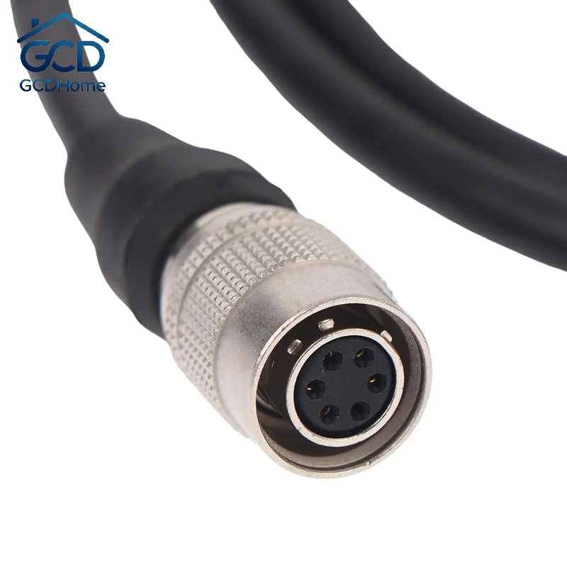 HR10A-7P-6S 6Pin Industrial Camera I/O Trigger Cable with Power Adapter Flexible for Agricultural Pest Detection Systems