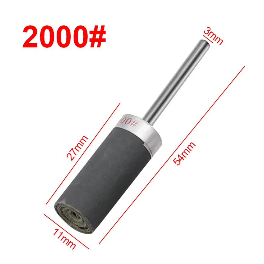 180-2000 Grit Sand Paper Bar Sanding Belt Polishing Head Sandpaper Grinding Rod For Abrasive Rotary Tools