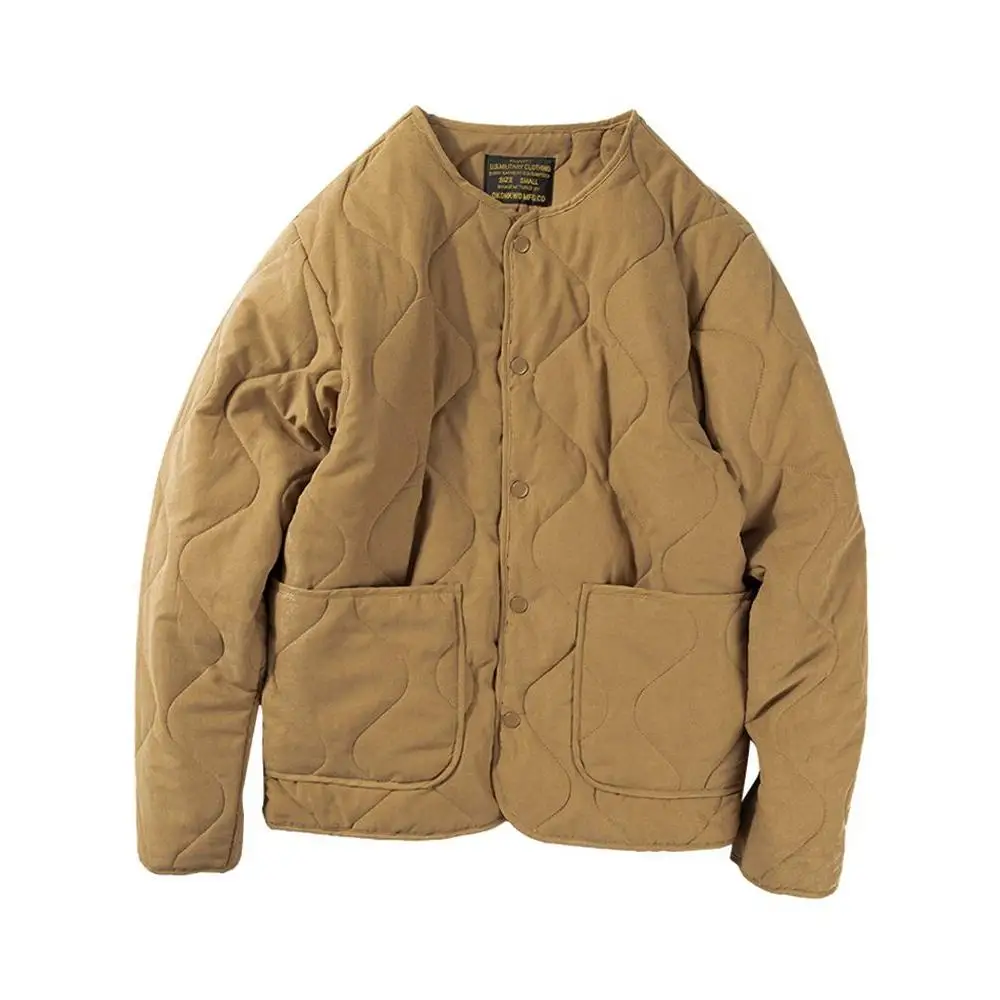 Хлопковый тюнет в американском стиле ретро, внутренний жилет, верхняя одежда, цветное пальто из чистого хлопка, теплое молодежное пальто с длинным светом и капюшоном