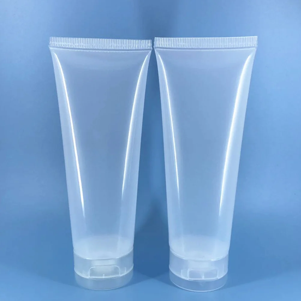 

10Pcs Leakproof Refillable Plastic Cosmetics Tubes Lightweight Squeezable Travel Bottles for Shampoo Shower Gel Body Lotion