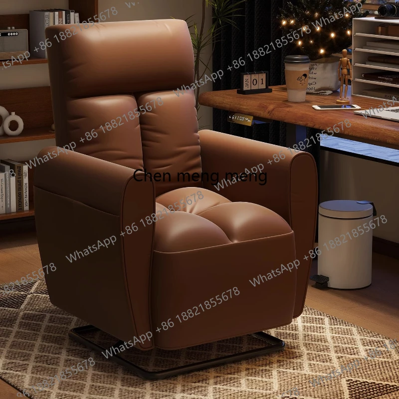 Comfy Home Office Chair Wheels Vintage Recliner Leather Office Chair Beach Arm Cadeira Para Computador Executive Home Furniture