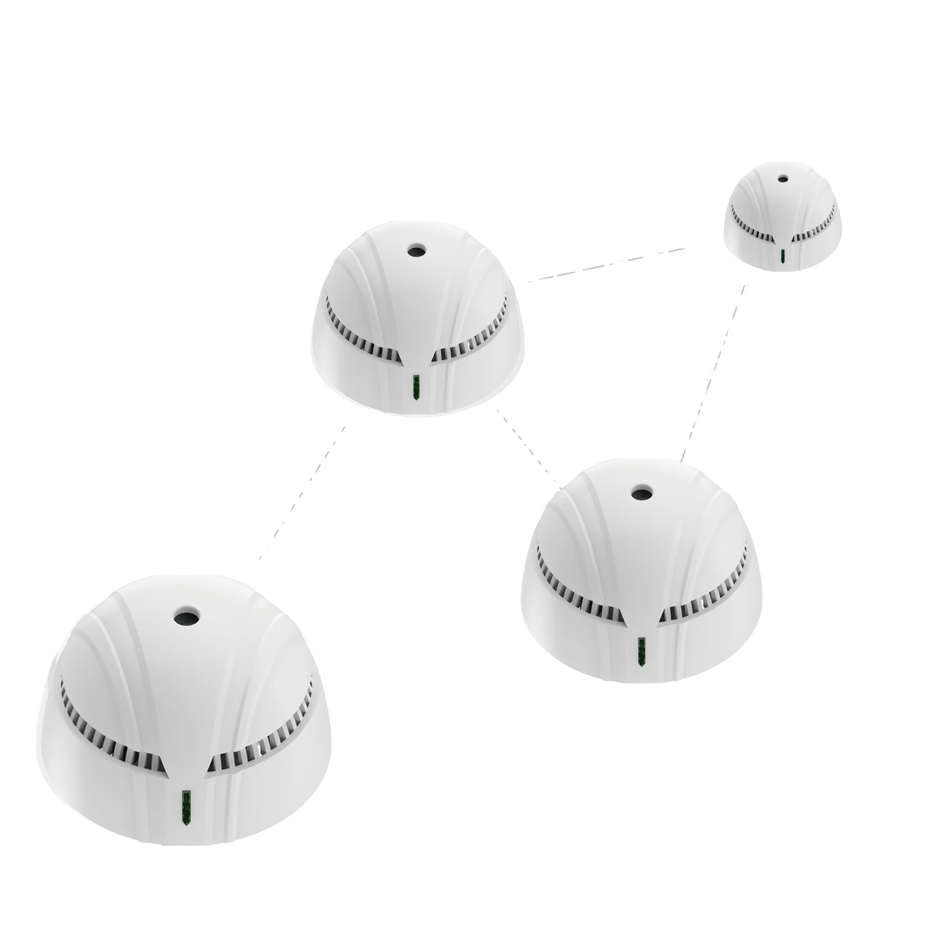

New Split Spectrum Sensor Technology MINI Size Smoke Detector 10 Years Battery CE EN14604 Standard Wireless Interconnected