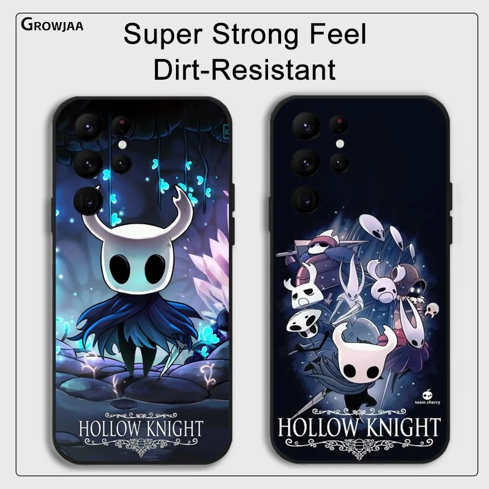 H-Hollow K-Knight Game Phone Case For Samsung Galaxy S25 S24 S22 S23 Ultra S21 S20 Plus 5G Protective Silicone Funda