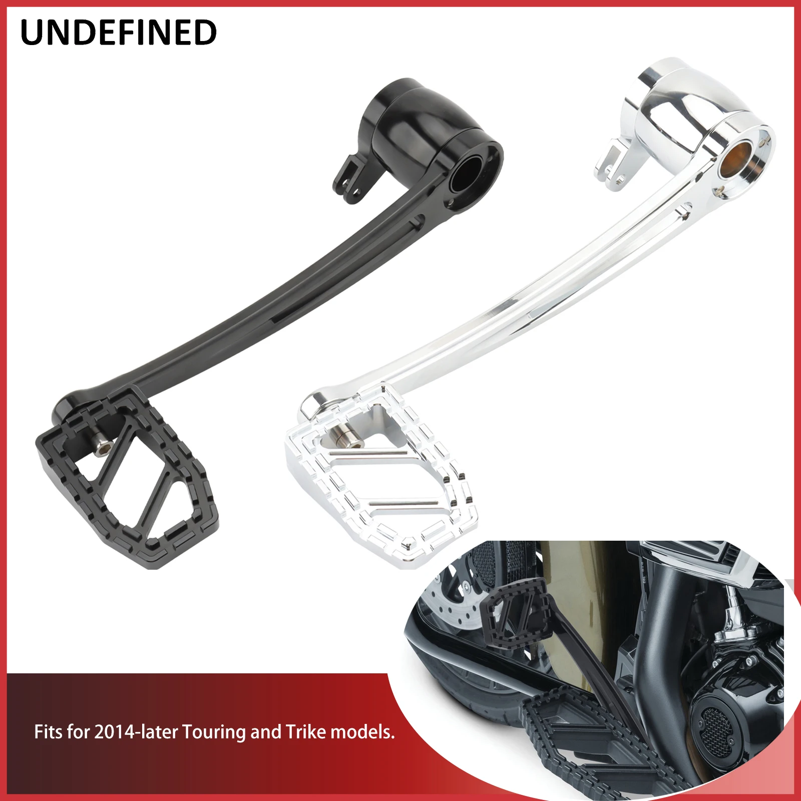 Motorcycle Heel Toe Shift Lever MX Style Brake Arm Pedal Footpegs For Harley Touring Road Glide Ultra Trike Glide FLRT