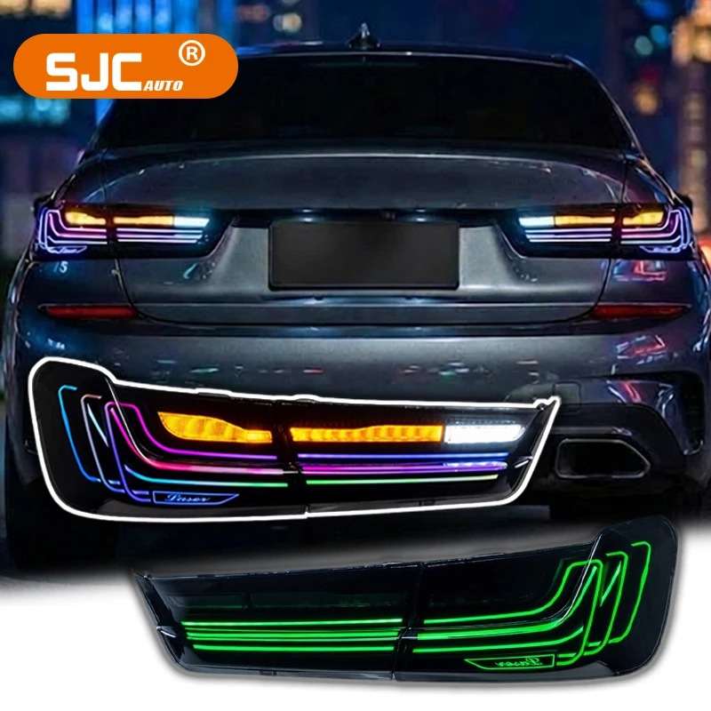 RGB Taillights For BMW 3 Series G20 G28 G80 2018-2022 LED Rear Lights Brake Lights Plug And Play Auto Accessories