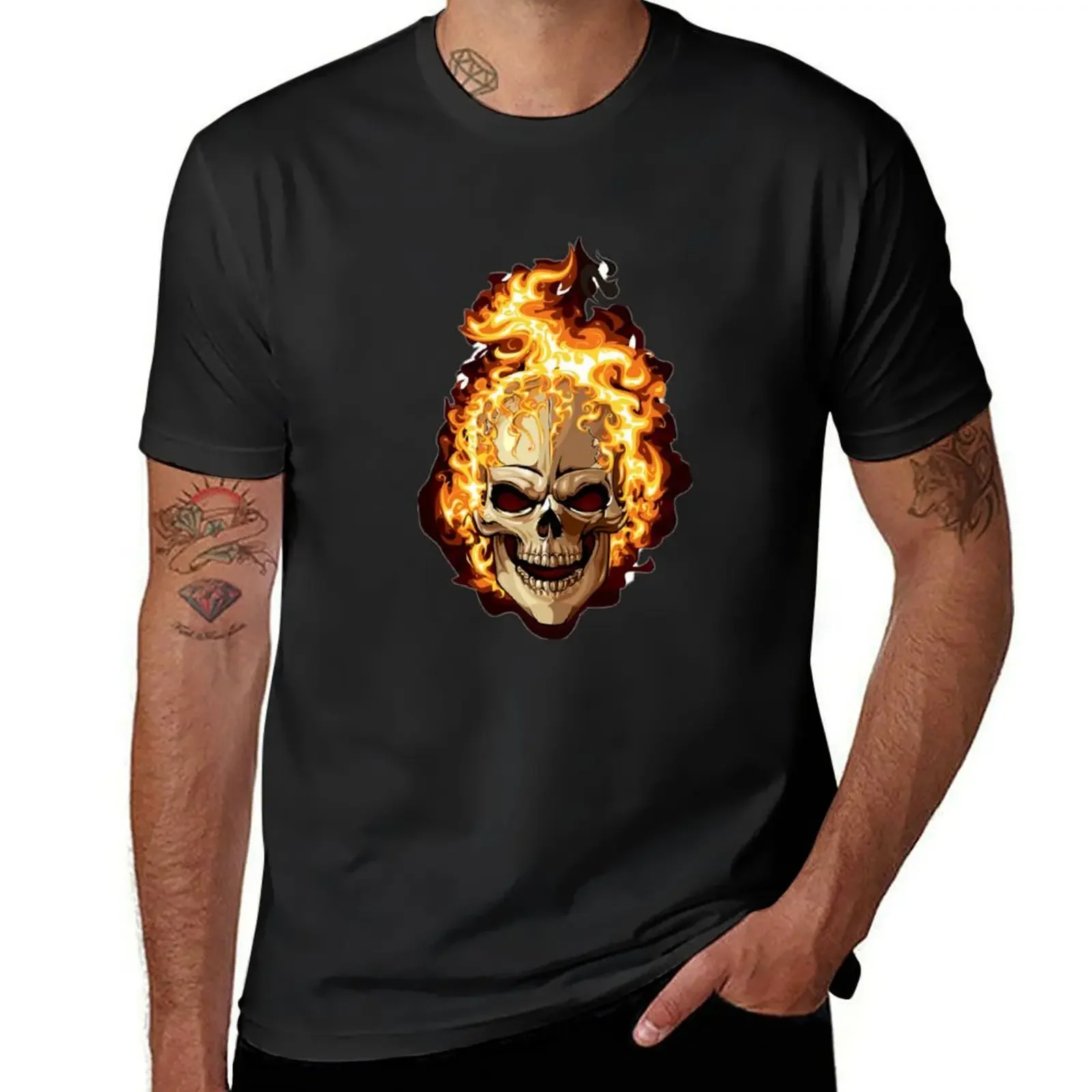 Ghost rider T-Shirt cheap stuff shirts graphic tee anime tshirt summer top mens graphic t-shirts