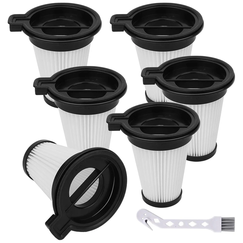 

6 Pcs For Eureka NEW430BL / JONR ED12 Vacuum Cleaner Replacement Parts Main Roller Brush And Sponges Filters