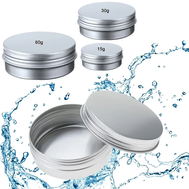 Durable Aluminum Storage Tins for Cosmetics and Crafts