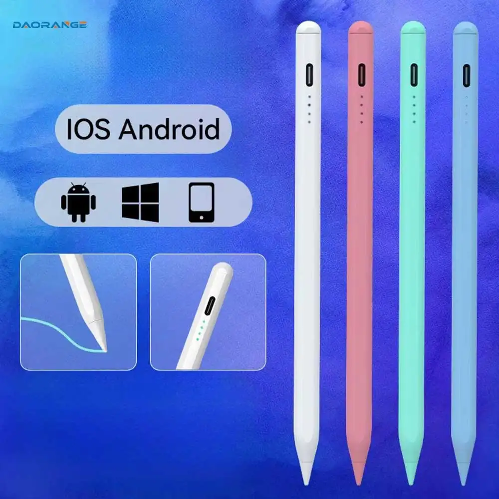 For Apple Pencil 2025 iPad Air 6 11 13 M2 M3 Pro 13 11 M4 5/6/7/8/9/10th Gen Air 3/4/5/6 Mini 5 6 7 with Palm Rejection