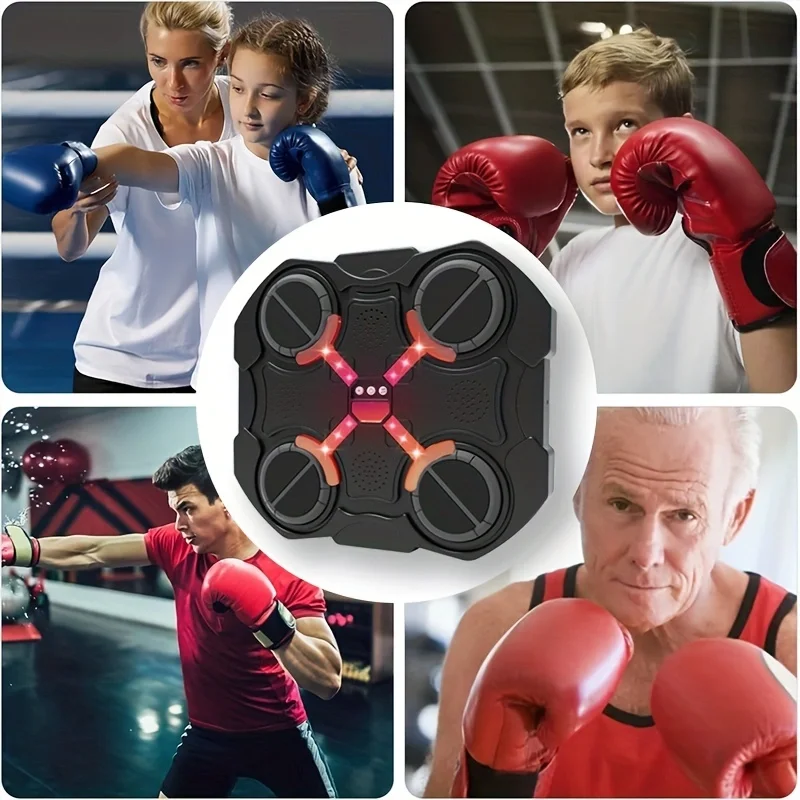 Music Boxing Machine, Rechargeable Boxing Equipment Wall Mount,Home Smart Boxing Target Workout Machine,Christmas Gifts for Kids