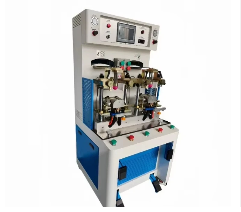 Men's Ladies' Sports Shoes Upper Molding Machine Double Cold Hot Station Computerized Shoe Upper Shaping Motor As Core Component