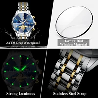 POEDAGAR Luxury Men Watch Top Original Waterproof Luminous Chronograph Man Wristwatch Stainless Steel Quartz Men's Watches Reloj 4