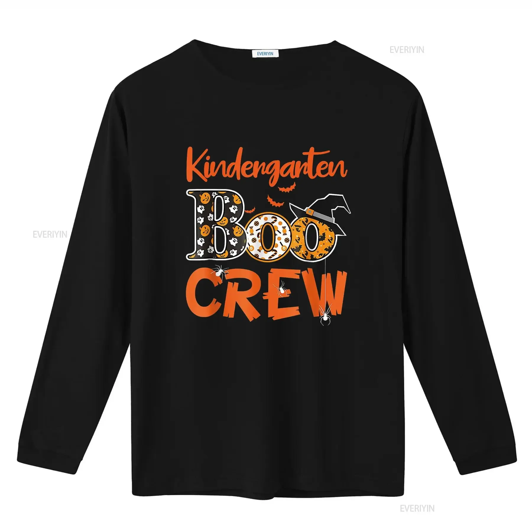 رياض الأطفال بو طاقم المعلمين الطلاب هالوين زي تي شيرت خمر غسلها للارتداء اليومي تنوعا عادية أنيقة #3