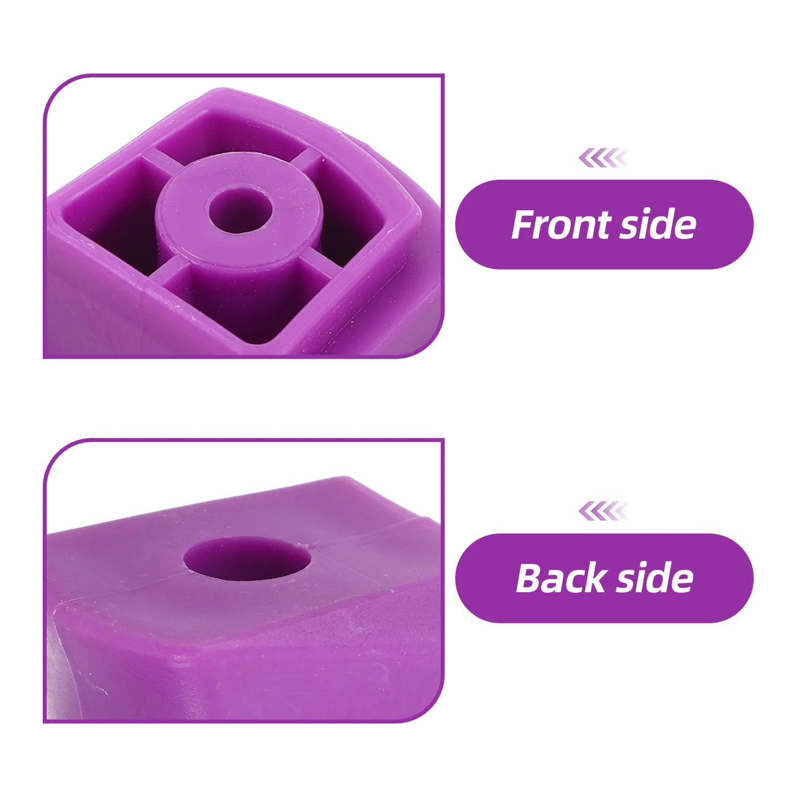 2Pcs Children Roller Skate Brake Blocks Rubber Toe Stops 1.8x1.7x1 Inch Inline Skate Safety Brake Pads Non Slip