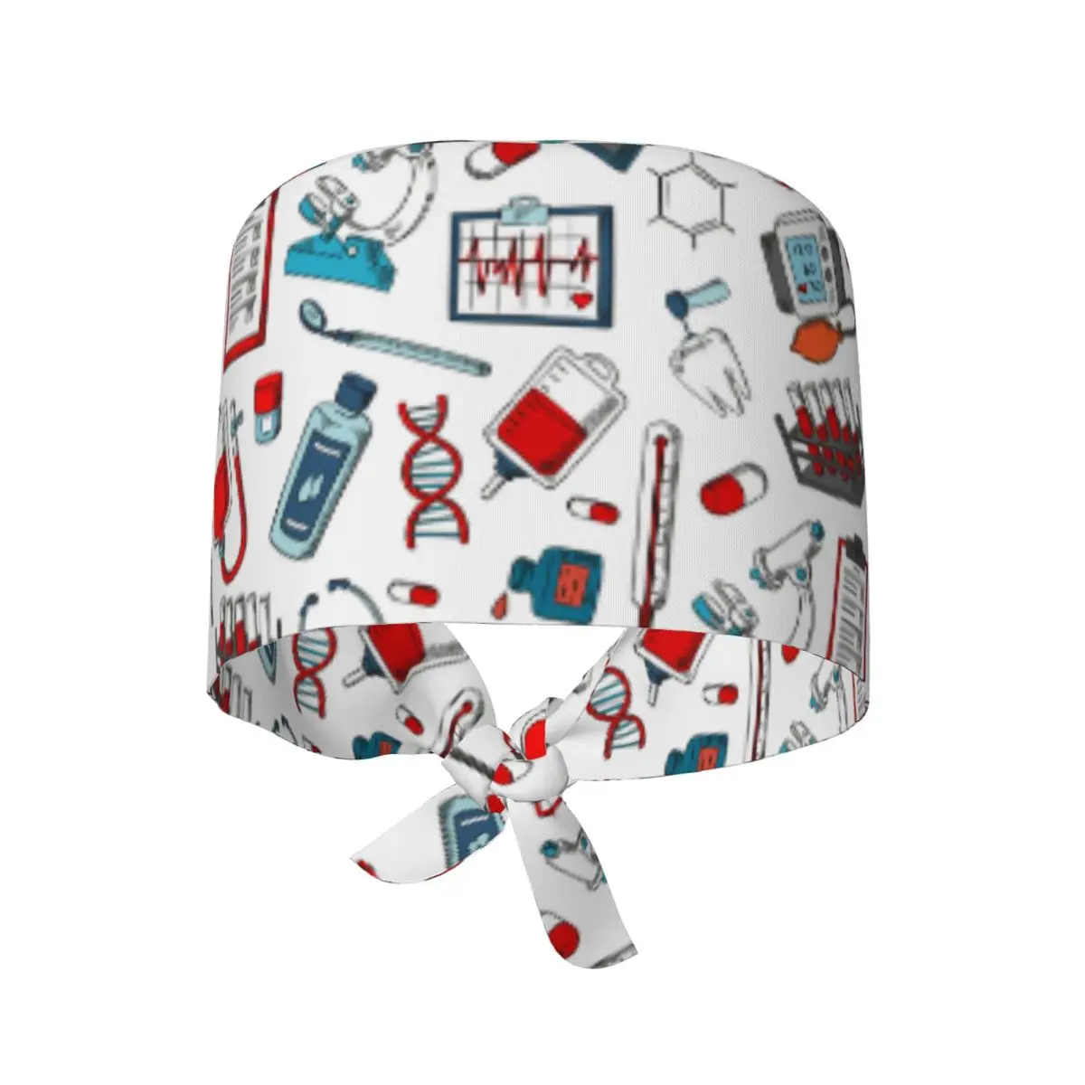 Enfermera En Apuros Pattern Tooth Check Surgical Caps Nurse Doctor Lab Doctor Spa Working Caps Hat Fashion Men Women   Scrub Hat