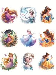 Disney Princess Aurora Patches for clothes thermo-stickers for children Washable Flex fusible transfer stripes appliques