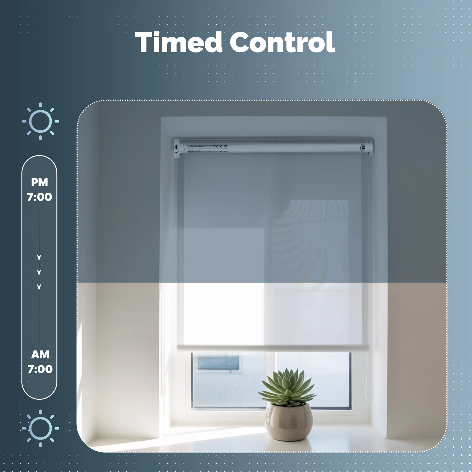 MOES Tuya Zigbee الذكية الستائر الدوارة المحرك 16 مللي متر قابلة للشحن نافذة ظلال الستار ل 17/25/28 مللي متر أنبوب العمل مع أليكسا جوجل المنزل #6