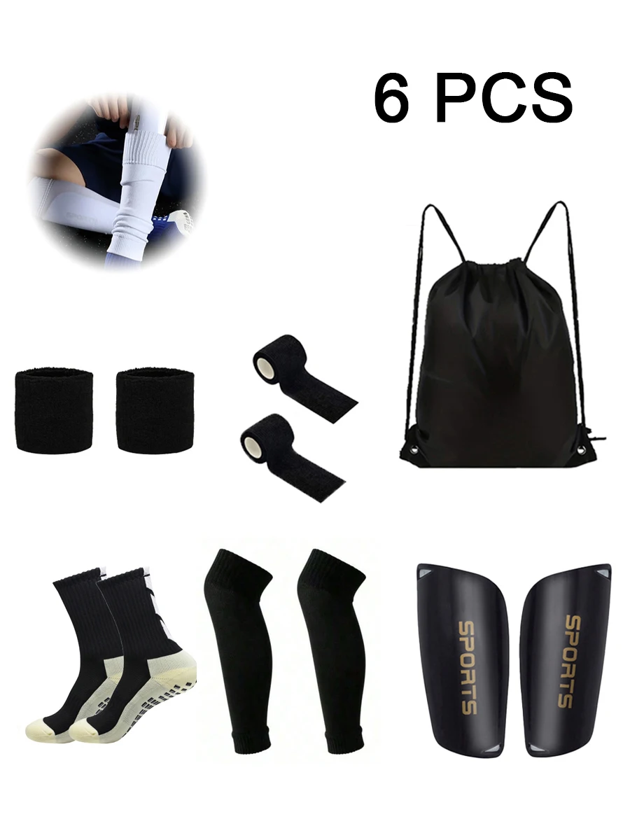 

1 комплект, мужские и женские спортивные нескользящие футбольные носки для фитнеса, удобные спортивные повязки на шнурке, сумка для мяча, чехол для ног, защита для ног, пот
