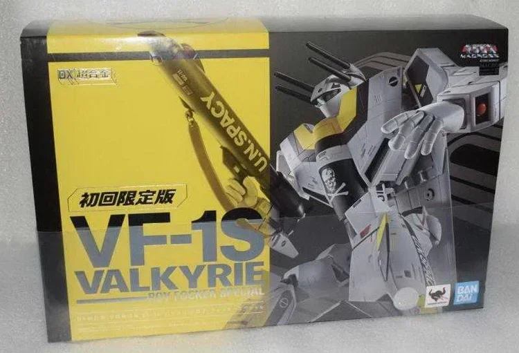 In Stock Genuine BANDAI The Super Dimension Fortress Macross F-1S Valkyrie Roy Focker Special Model Kit Anime Figure Xmas GIFT