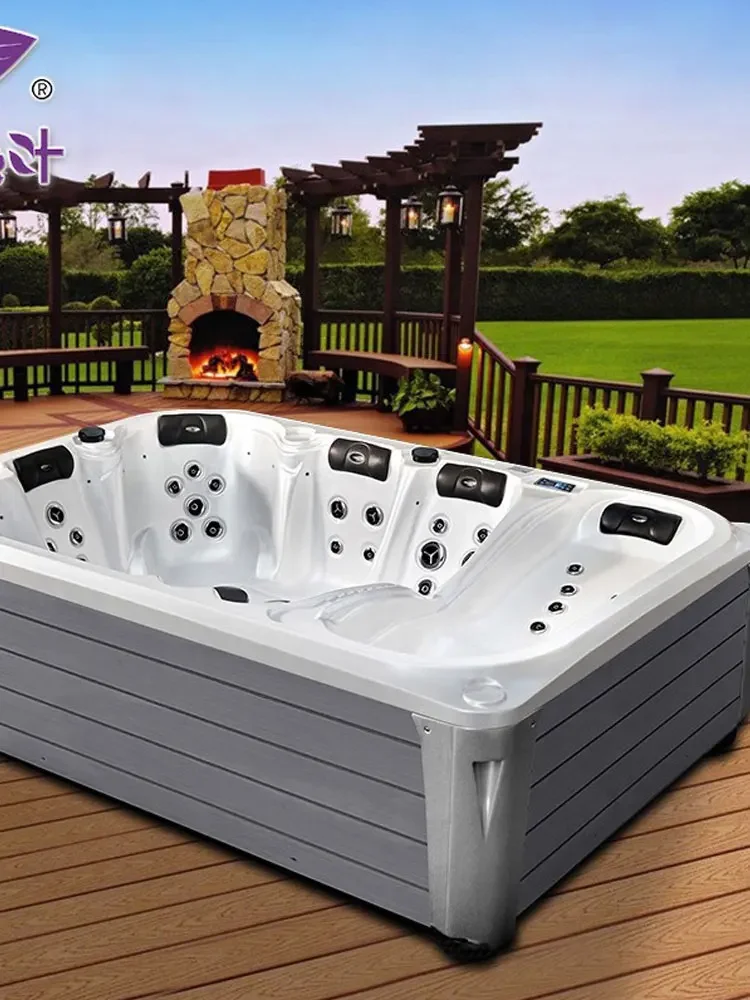 Acrylic Pool Spa Villa Courtyard Garden Jacuzzi, Couple Sex Bath