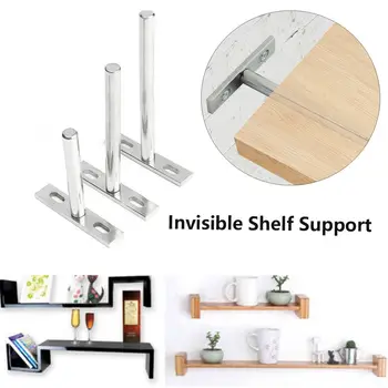 Soportes de estante invisibles para muebles, soporte de Metal duradero, montaje en pared, almacenamiento