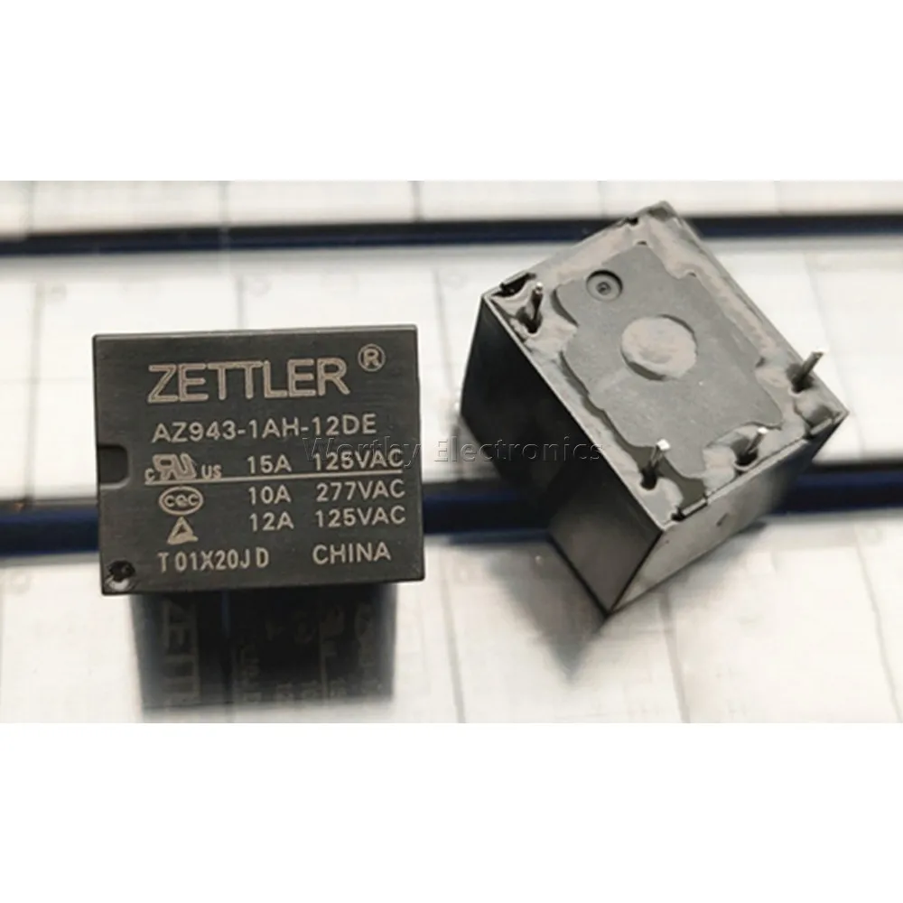 

Free Shipping 10PCS/LOT AZ943-1AH-12DE ZETTLER 4PIN Relay 12V 15A