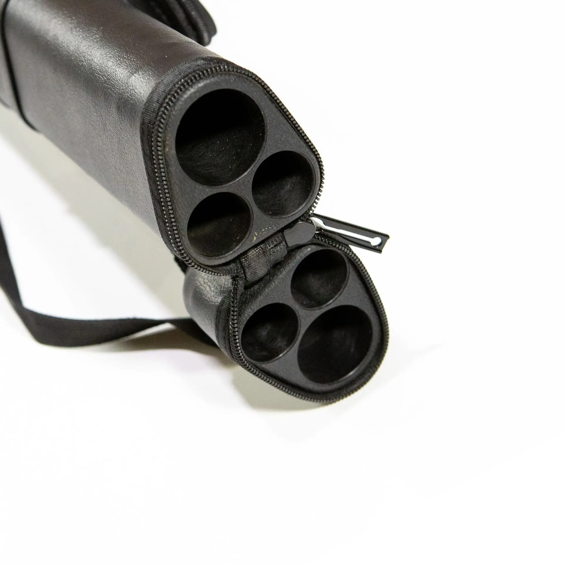 3 Hole 1/2 Length PU Leather Lightweight Three-Rod Box Billiard Cue Case Snooker Pool Stick Holder