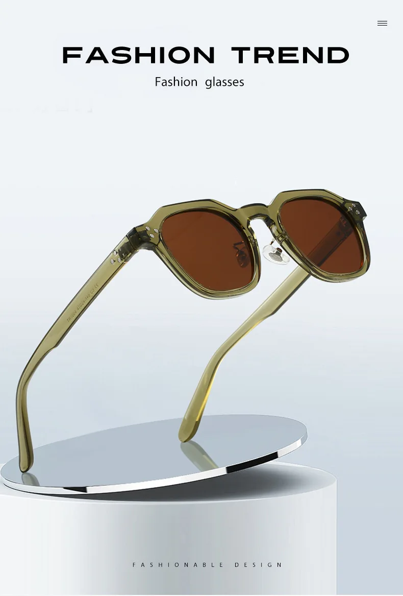 Retro Polarized Sunglasses Men Ultralight TR90 Frame Polygon Women Sun Glasses Outdoor High Quality Travel Eyewear Gafas De Sol