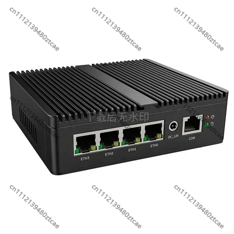 Fanless Mini PC 4x2.5G I226 LAN DDR5 NVMe SSD Industrial Firewall VPN Soft Router OPNsense