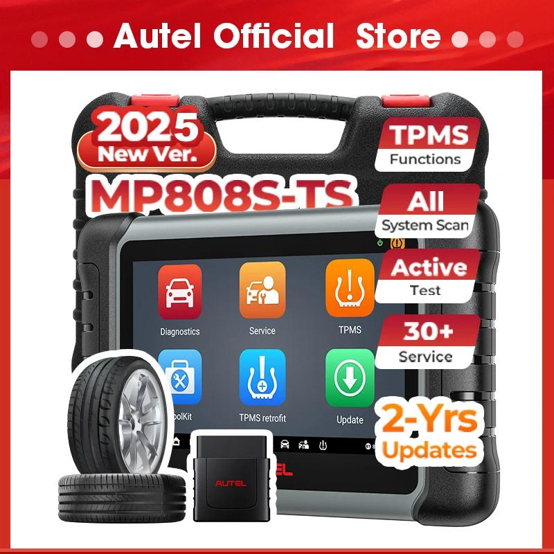 Autel MaxiPRO MP808S-TS Car Diagnostic Scan Tool TPMS Tyre Programming Tools ECU Coding 2022 Upgraded of MP808TS/MP808BT