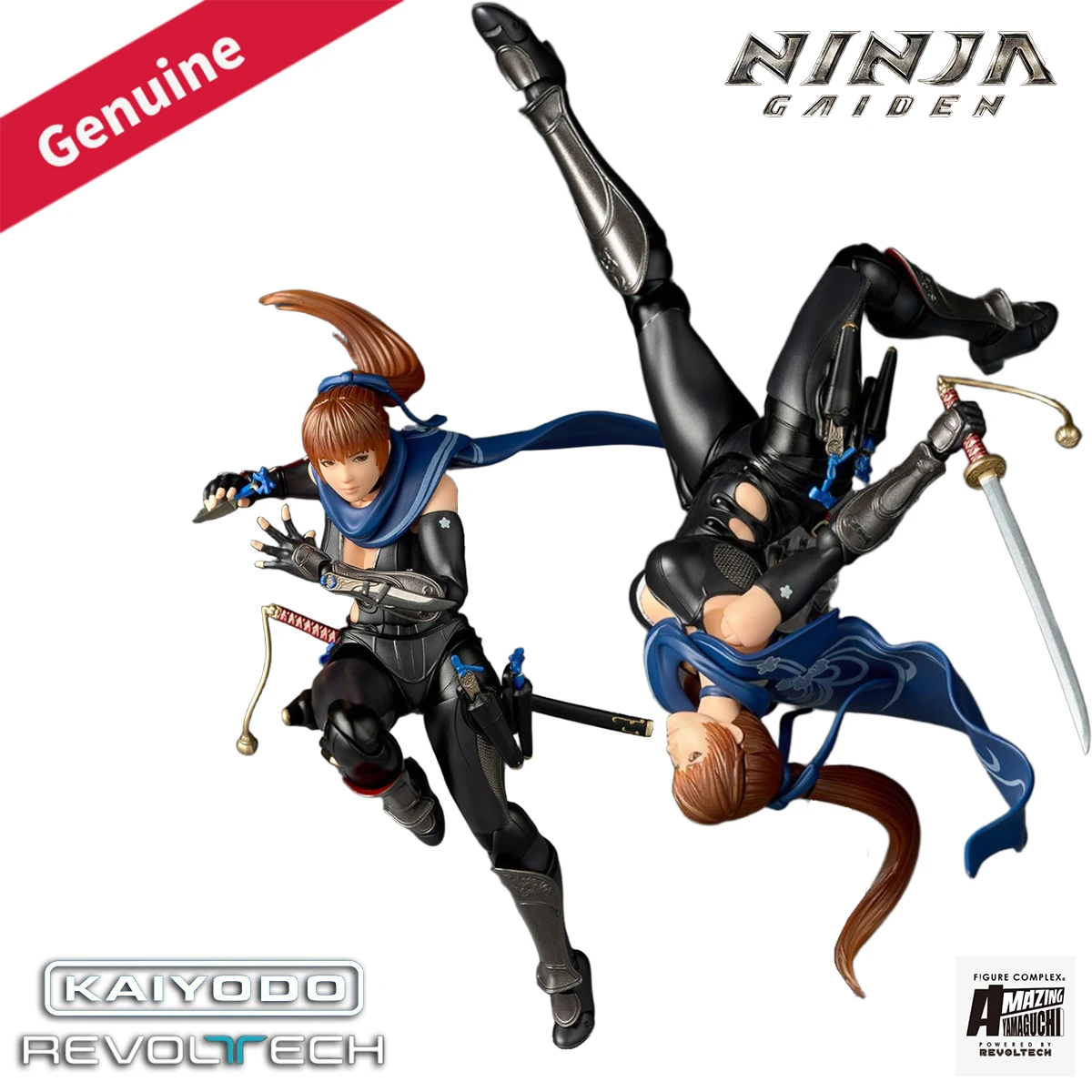 

Оригинальные экшн/куклы Kaiyodo Amazing Yamaguchi Revoltech (NR086) Ninja Gaiden 3: Razor's Edge Kasumi H = 150 мм, фигурка игрушки