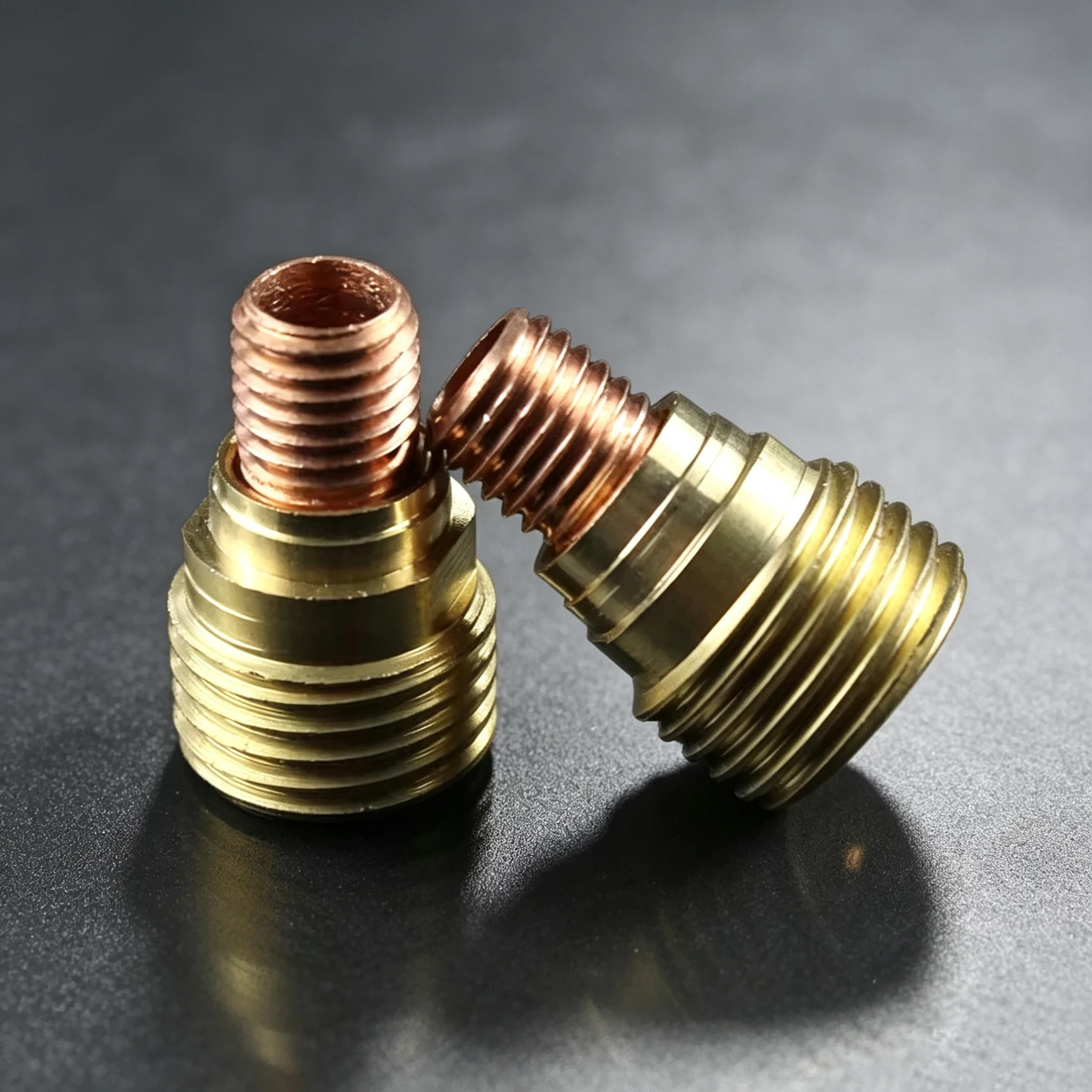 5Pcs Small Gas Lens Body Kit, 1.0mm / 1.6mm / 2.4mm / 3.2mm, Fit WP9 WP20 TIG Welding Torch Welder Gun, Welding Machine Accessor