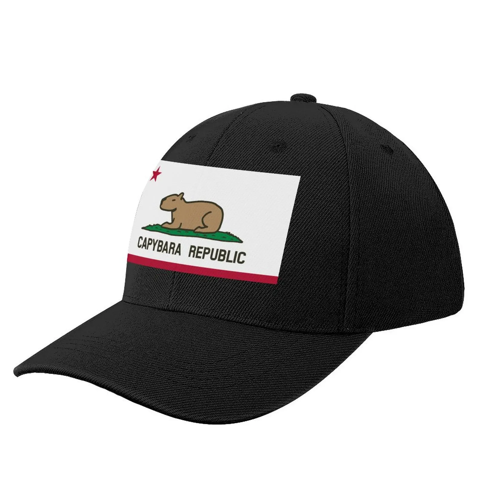 Capybara Flag (relaxed land version) Baseball Cap Luxury Brand Dropshipping Hip Hop Hats For Women Men's