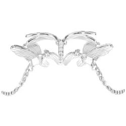 Crystal Ball Metal Base Stand Dragonfly Shaped Sphere Holder Handicraft Art Display Stand Desktop Ornament Home Decoration