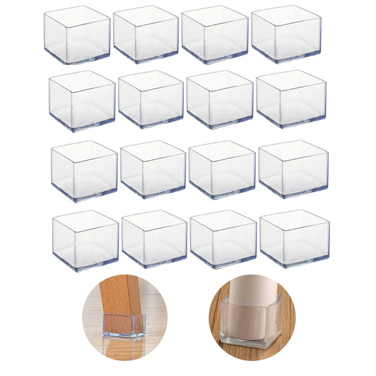 8-16PCS Gummi Stuhl Bein Kappen Nicht-slip Stille Platz Tisch Fuß Staub Abdeckung Socken Boden Schutz Pads rohr Stecker Möbel Füße – Detail 1