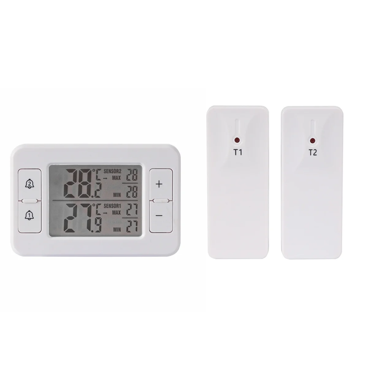 A002 2Set Household Refrigerator Cold Storage Electronic Thermometer One Tow Two Wireless Transmission Thermometer with Alarm